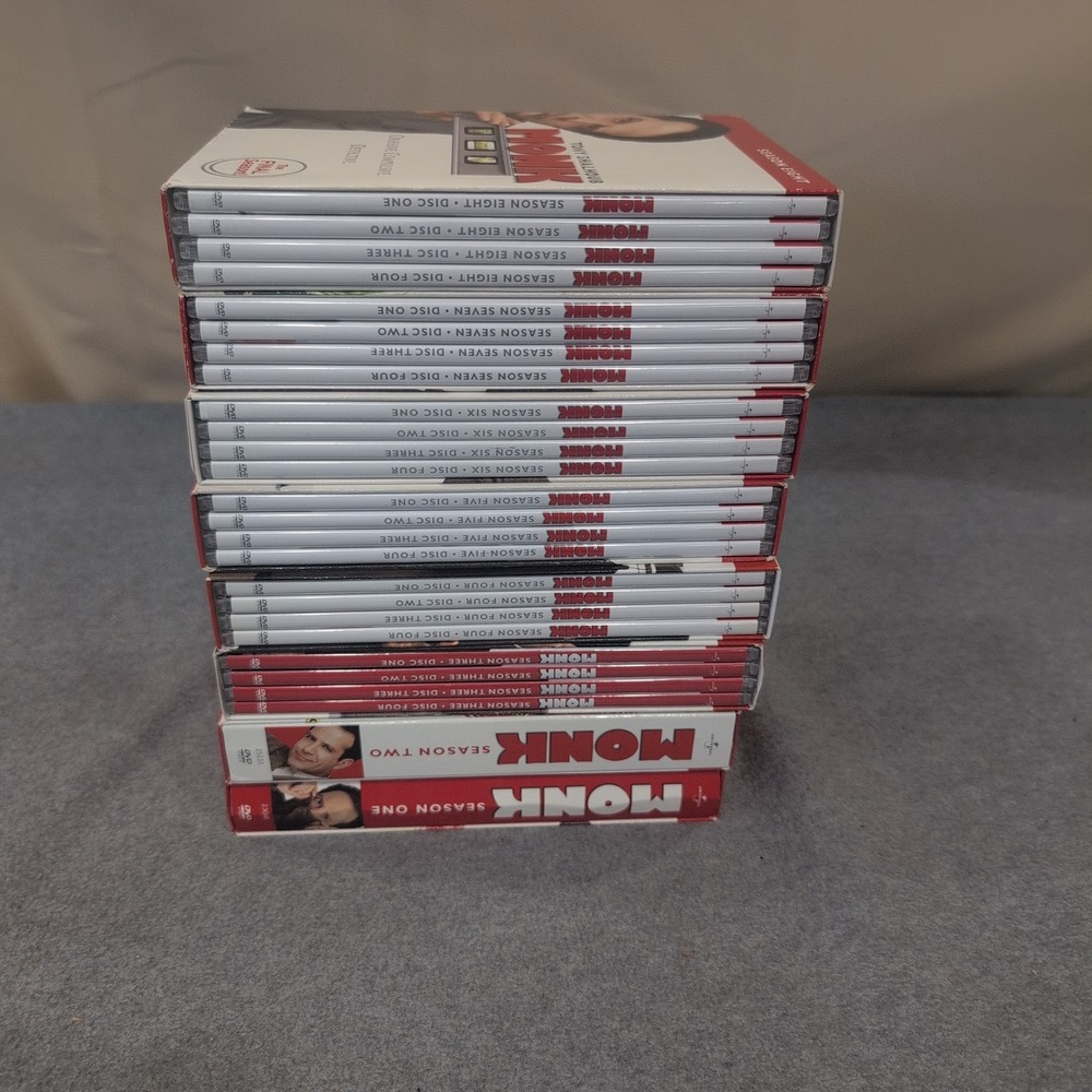 Monk The Complete Series DVD Seasons 1-8 Tony Shalhoub Mystery Comedy Box Set - Picture 2 of 2